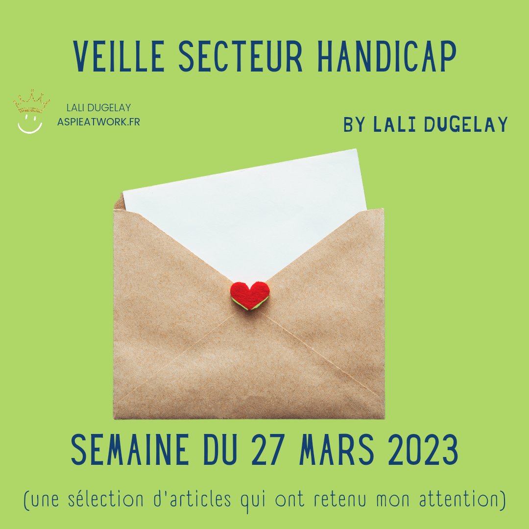 LaliDugelay's tweet photo. 🗞️Veille secteur #handicap semaine du 27 mars.
Retrouvez une sélection d'articles qui ont retenu mon attention cette semaine écoulée.

Bonne lecture !

https://t.co/HWIzJFsWLP https://t.co/CuxvOwiYU3