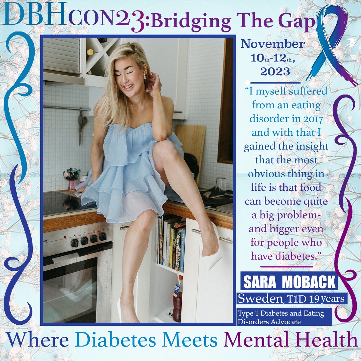 DiabulimiaHelp's tweet image. #DBHcon23 Spotlight Series highlights our speakers coming from around the world for our 3rd International Conference on Diabetes &amp;amp; Eating Disorders. We&apos;re so excited to have @MobackSara present &apos;Is the Battle Really Over?&apos; an in-depth look at the ED recovery-relapse cycle! #T1ED