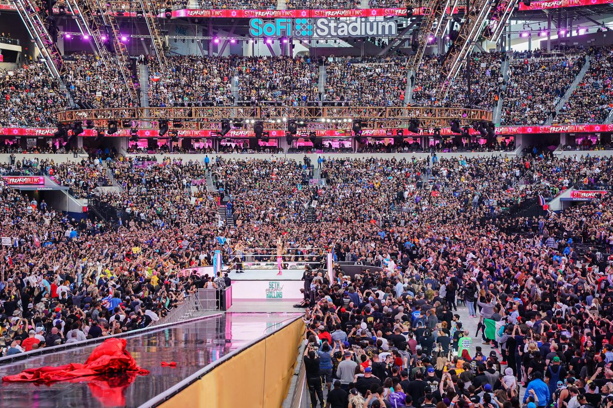 WWERollins's tweet photo. For the ages.. #WrestleMania https://t.co/pnUg1NPZLj