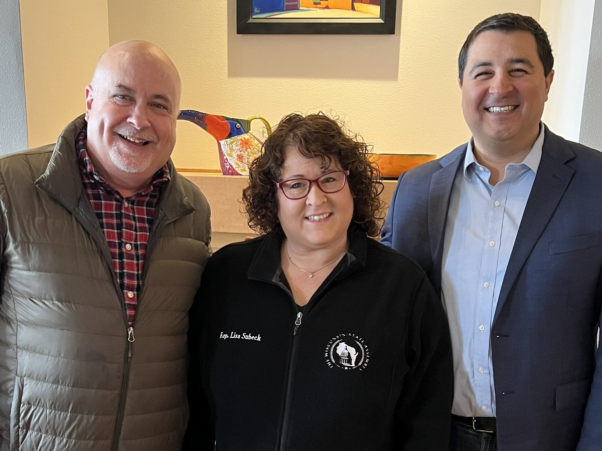 LisaSubeck's tweet photo. Thanks you to Congressman @MarkPocan and Attorney General @JoshKaulWI for kicking off today’s @teamgoldwi canvass for @janetforjustice! https://t.co/dFyqDKm9uD