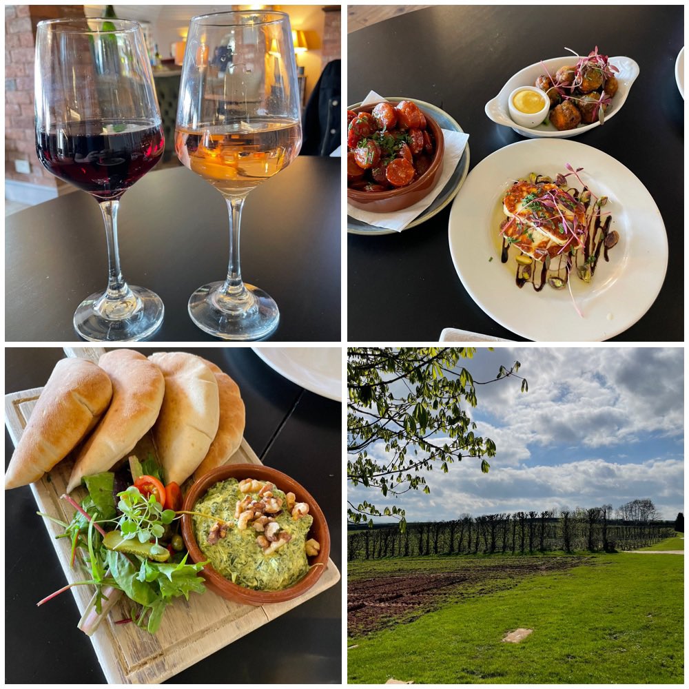 One Woman’s World of Whisky (@1_womans_whisky) on Twitter photo Delicious tapas-style lunch with a glass of English red for the Hubby and rosé wine for me at Three Choirs Vineyard today. The Posh Fries (not pictured) with Parmesan & truffle were particularly amazing!
<a href="/3choirsnewent/">Three Choirs Newent</a> #LunchBreak #eatingout #Gloucestershire #wine #englishwine Delicious tapas-style lunch with a glass of English red for the Hubby and rosé wine for me at Three Choirs Vineyard today. The Posh Fries (not pictured) with Parmesan & truffle were particularly amazing!
<a href="/3choirsnewent/">Three Choirs Newent</a> #LunchBreak #eatingout #Gloucestershire #wine #englishwine