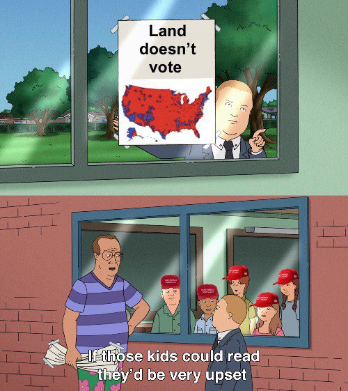 marionumber4's tweet image. Use this meme whenever conservatives post electoral maps lol