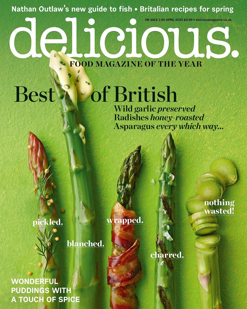 delicious. magazine (@deliciousmag) on Twitter photo OUT NOW! Our April issue is on sale and celebrates the finest of British produce... Wild garlic, asparagus, new potatoes and radishes. We’ve got new pasta recipes from Bancone, a fish special from <a href="/NathanOutlaws/">Nathan Outlaw's</a> and exciting desserts with a spicy kick. subscription.co.uk/EyeToEye/DLC/ OUT NOW! Our April issue is on sale and celebrates the finest of British produce... Wild garlic, asparagus, new potatoes and radishes. We’ve got new pasta recipes from Bancone, a fish special from <a href="/NathanOutlaws/">Nathan Outlaw's</a> and exciting desserts with a spicy kick. subscription.co.uk/EyeToEye/DLC/