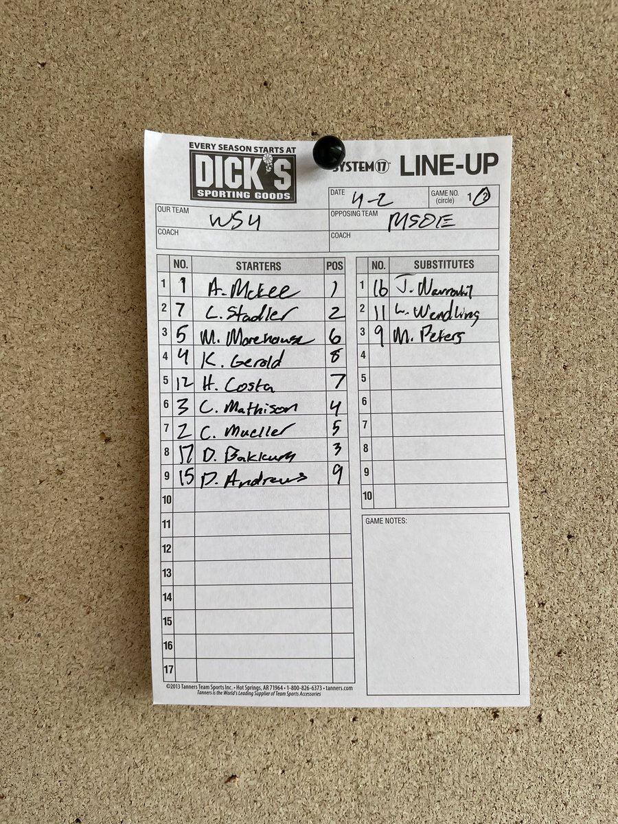 Lineup for game 3 of the series. Watch the game as the boys are looking for the sweep. youtube.com/@milwaukeescho…