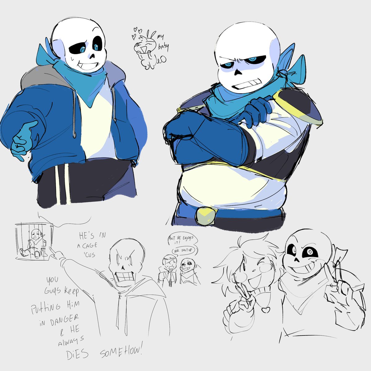 D0qqi's tweet photo. Rawr 
#underfell #underswap #afterdeathship https://t.co/PsIhMAKPty