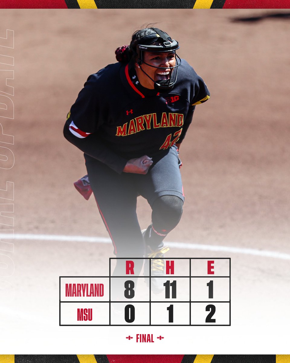 TerpsSoftball's tweet photo. Three shutouts in a Big Ten Series Sweep for the first time in program history ๐ช
๐ฐ |https://t.co/4AdF7azdZa https://t.co/xads96ZSBO