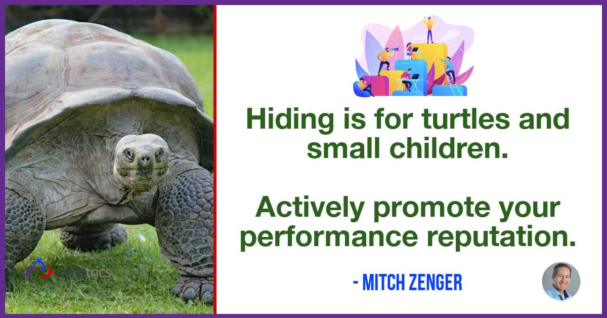 Why do we keep our performance reputation hidden from the world???
We should use this data to promote our accomplishments and achieve better team results!
<a href="/mitchzenger/">Mitch Zenger</a> <a href="/synctrics/">Synctrics - Optimizing Team Success</a> go.synctrics.com/synctrics
 #Culture #Motivation #Goals #FutureOfWork #StartUps #Jobs #PeopleAnalytics