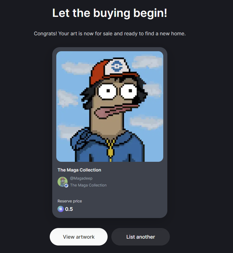 Well it seems that people like the pixel shremps so it's time for my first ever auction! 

9pm UTC / 2pm EST bidding starts and runs for 24 hours, reserve price of 0.5 SOL! 

If you win, make sure to join the <a href="/shrempin/">shrempin 🎬</a> discord 😉

Auction link: exchange.art/single/FTJNKyR…