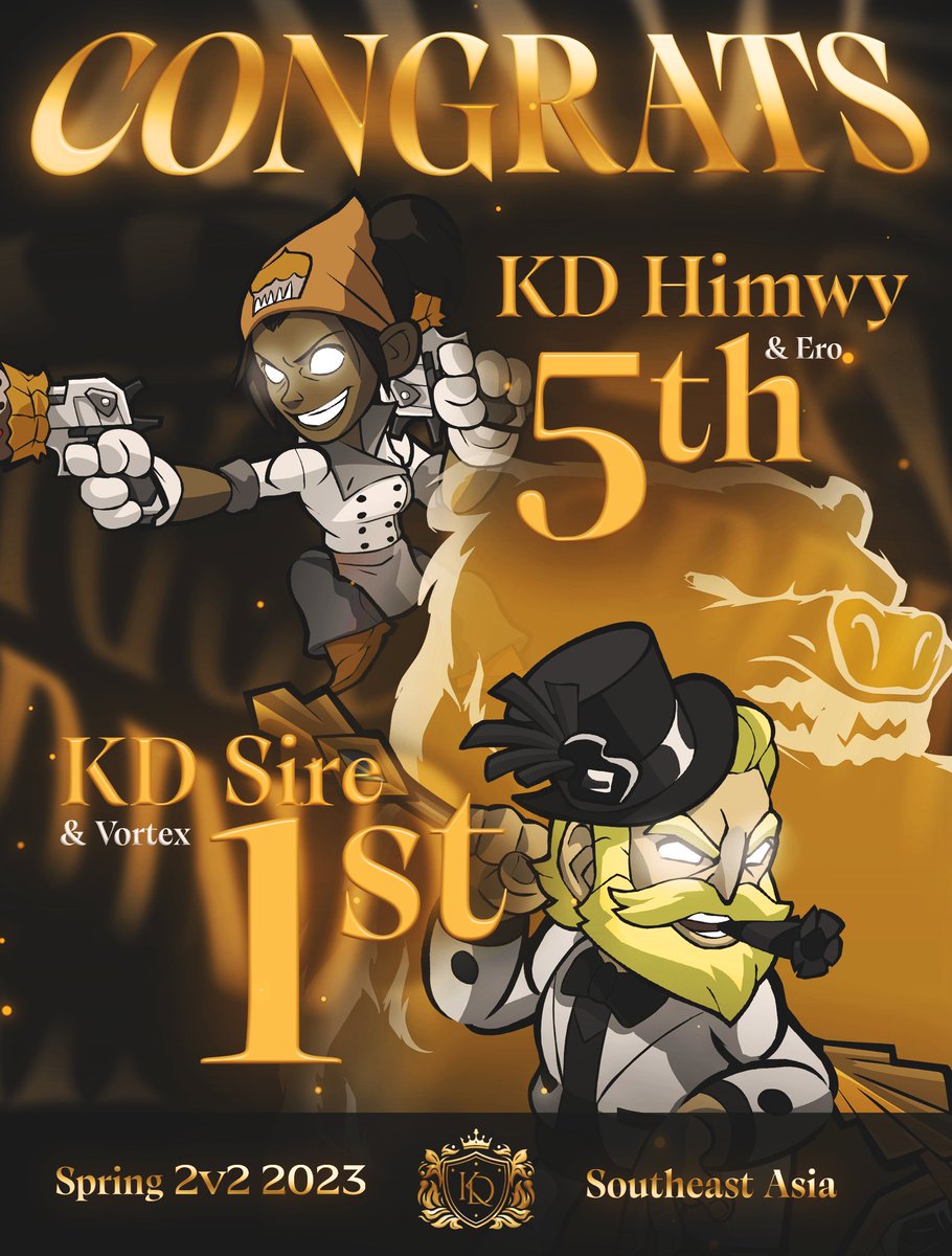 Kingdom_0rg's tweet photo. 👑CONGRATULATIONS @Abednator1 FOR WINNING THE SPRING SEA CHAMPIONSHIP FOR 2v2👑

🥇 @Abednator1 DESTROYED his competition TO get us the GOLD MEDAL! 🎉

🎊 WELL PLAYED TO EVERYONE! GGs! 🥂 https://t.co/OS9eTCNqqf