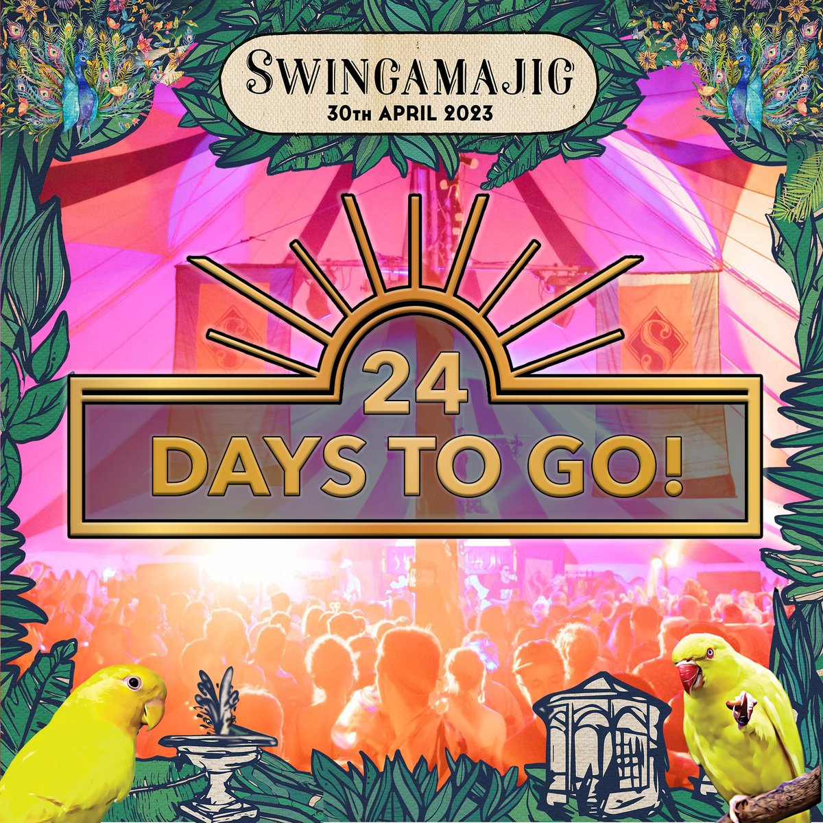 24 days till we get to party with you again, Swingamajig style.  Don't forget the 30th April is a bank holiday Sunday so no there's work Monday, hurrah 😎

Have you got your tickets yet?

ww2.theticketsellers.co.uk/buy-tickets/sw…