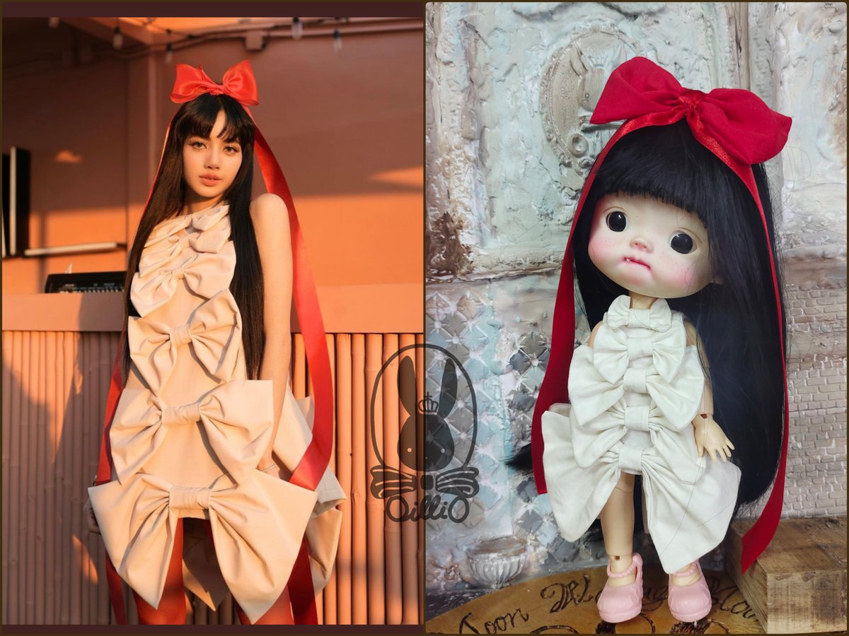 Lalisa ribbondress ..for bjddoll.1/6 #LALISA #Lisa #LISA_CLOSET