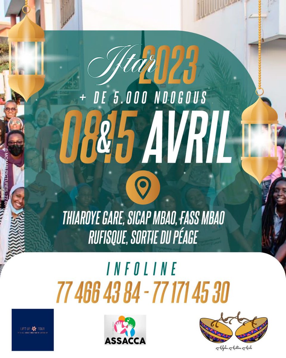 Vivie_Ahmed's tweet photo. Pour participer à notre « Ndogou pour tous » que nous avons l’habitude de faire chaque année, vous avez toutes les informations sur l’affiche , nous allons décentraliser le « ndogou pour tous » dans la banlieue et la ville de rufisque.

Merci de partager beautiful people . https://t.co/uzzGUeAerw