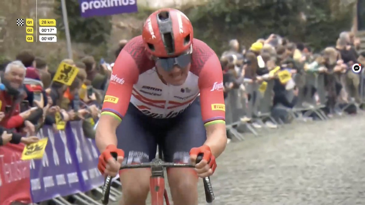 #RVV2023 Ce gars-là a fait une course juste incroyable, allumant la mèche à 110 bornes de la ligne, puis essayant encore une fois de se faire la malle avant d’être avalé par Tadej et MVDP… Mais à la fin de la journée, c’est qui sera sur la photo avec les deux autres. Bravo.