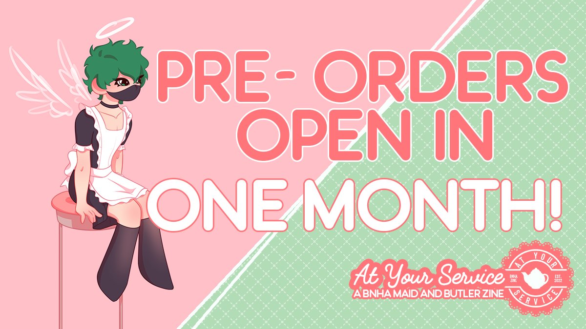 🌸 We're a little less than a month away from pre-orders~!