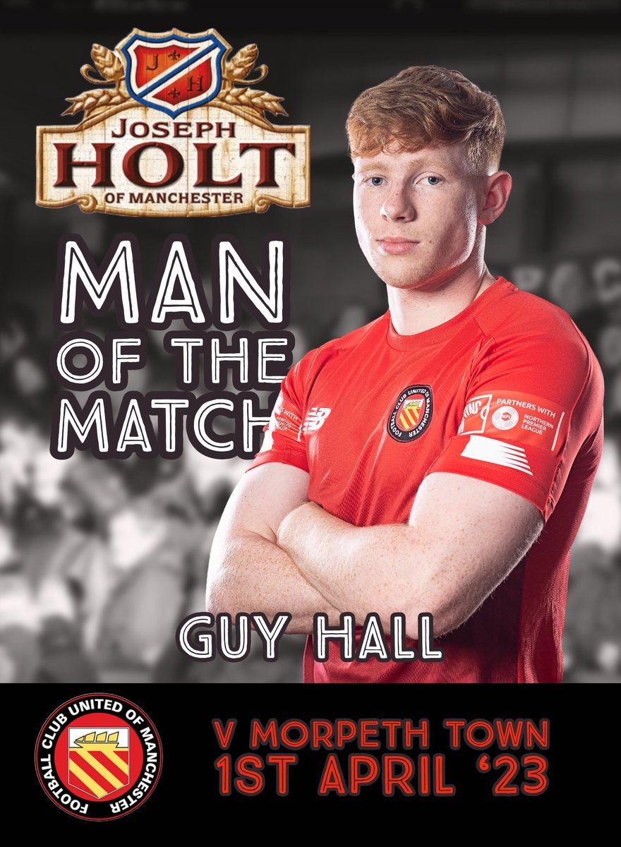 🍾Man of the Match  <a href="/GuyHall3/">Guy Hall</a>

Guy  was chosen as the  <a href="/JosephHolt1849/">Joseph Holt Brewery</a> Man of the Match by <a href="/fcumradio/">FC Radio</a> following a robust performance at left back nullifying a serious threat helping to keep a free sheet, and being a forward threat too 

Congratulations Guy👏

🟥🟥⬜⬛⬜🟥🟥