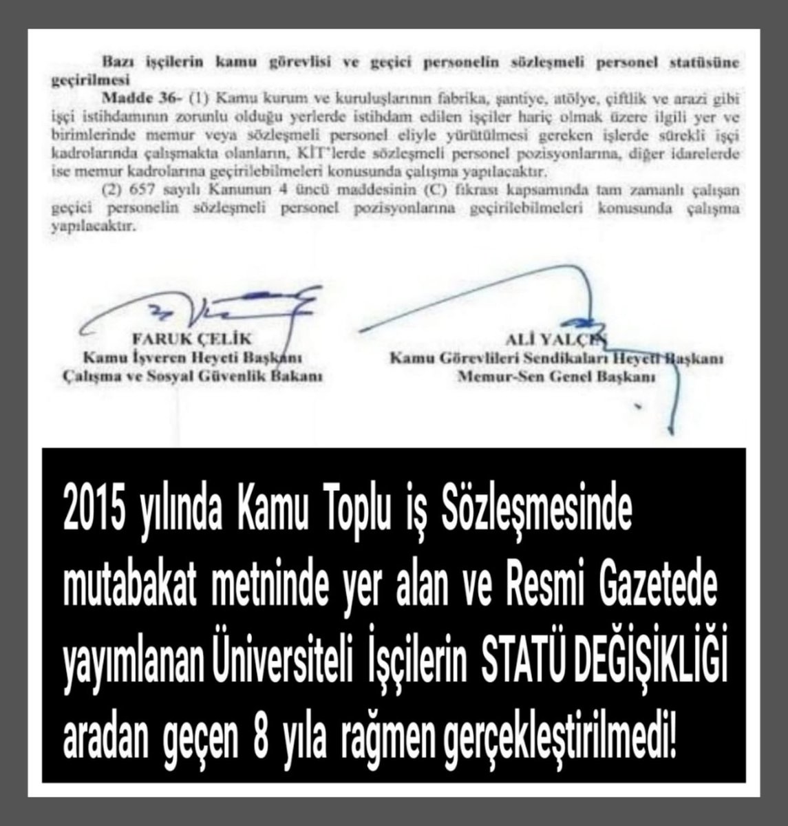 SeçimÖncesi StatüDeğişikliği