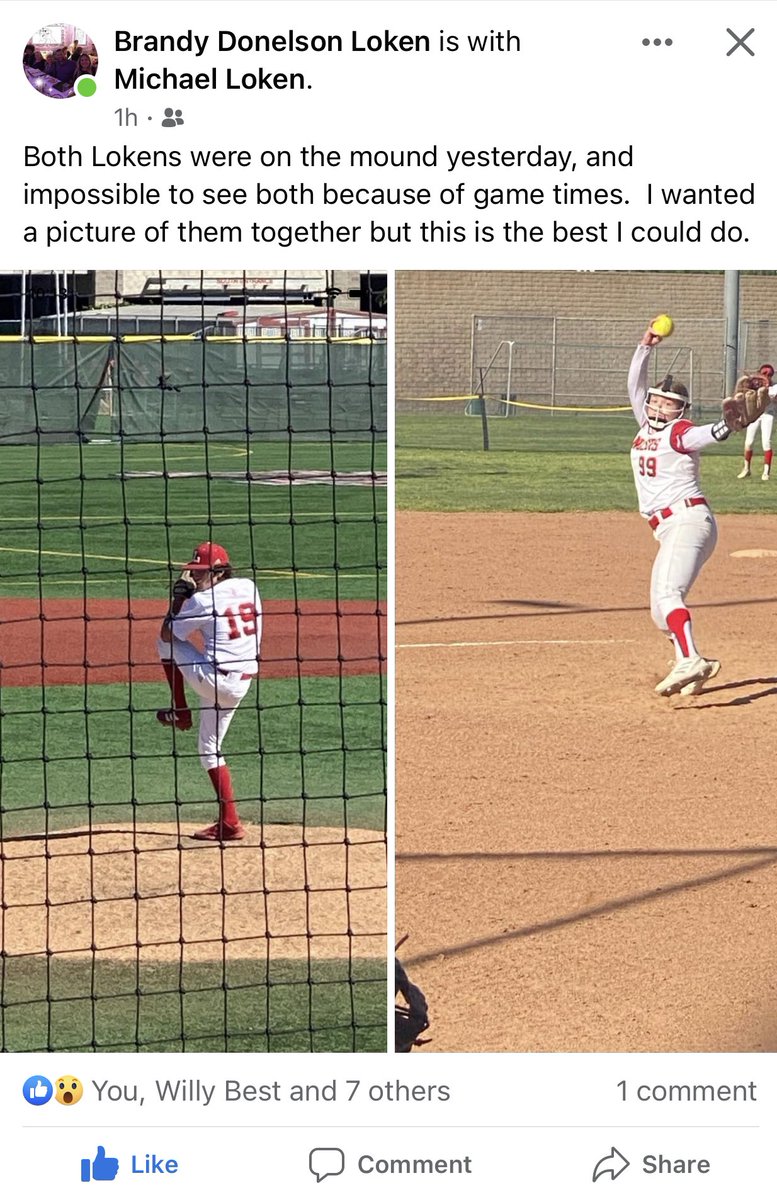 ciara_loken's tweet photo. Me and my brother both playing for OLU , our 1 year in Hs together  @OLuSoftball @ENMUSoftball @coachalyssarazo @olubaseball https://t.co/R6M7o7R8yO