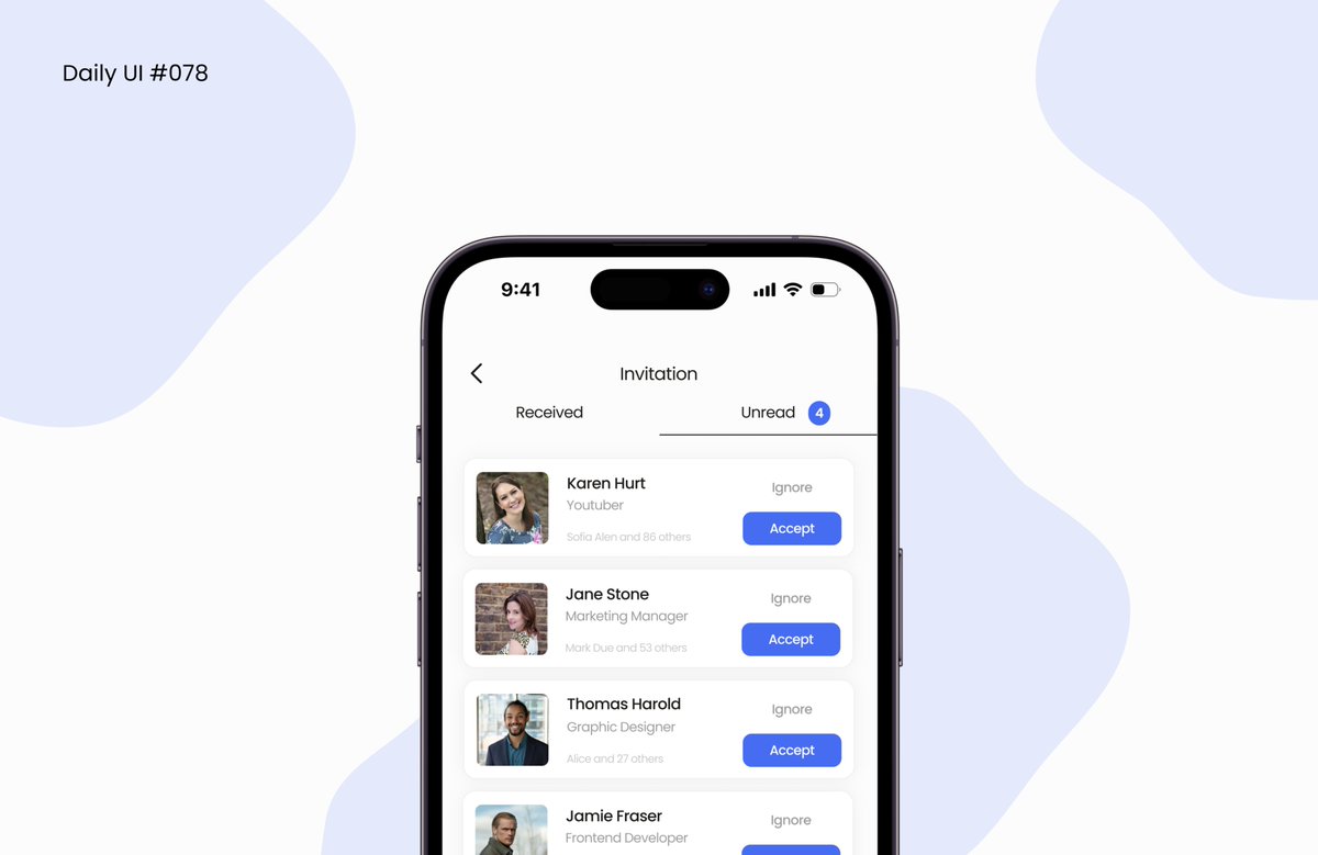 Daily UI #078 - Pending Invitation

#dailyui #interface #interfacedesign #figma