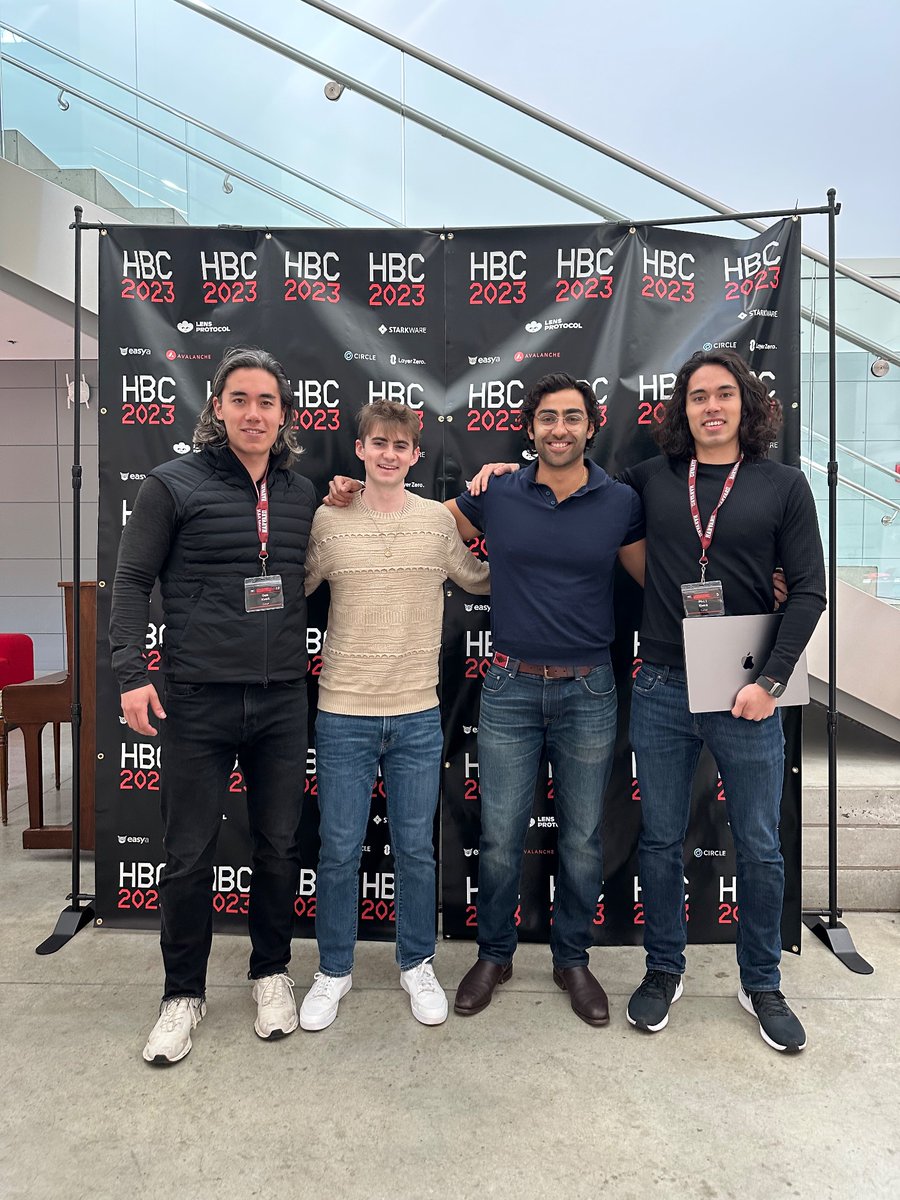 calebcapoccia's tweet photo. And that’s a wrap for #HBC2023! It was a pleasure organizing the hackathon with @easya_app and helping plan the conference with the crew from @harvard_crypto, @HBSCryptoClub, and @HarvardLawBFI! https://t.co/xfrEZDkVZ8