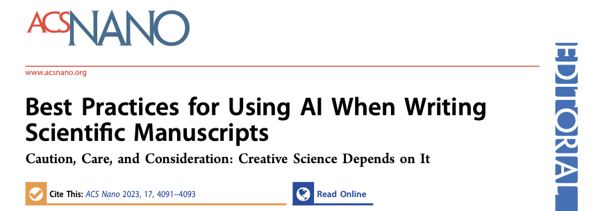 Vivek5_S's tweet photo. Interesting article in ACS Nano! 
#ChatGPT #OpenAI https://t.co/dcBQlcG2Ph