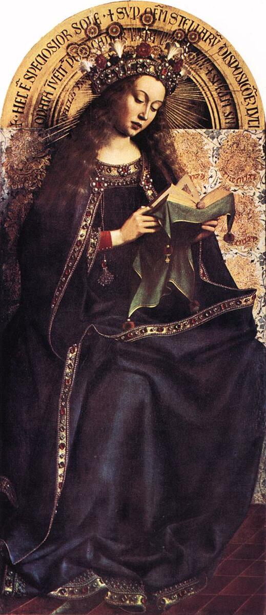 The Virgin Mary, 1429
The Ghent Altarpiece
 #janvaneyck
