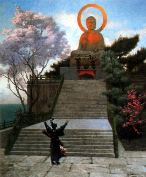 A Japanese Imploring a Divinity #romanticism #jeanleongerome wikiart.org/en/jean-leon-g…