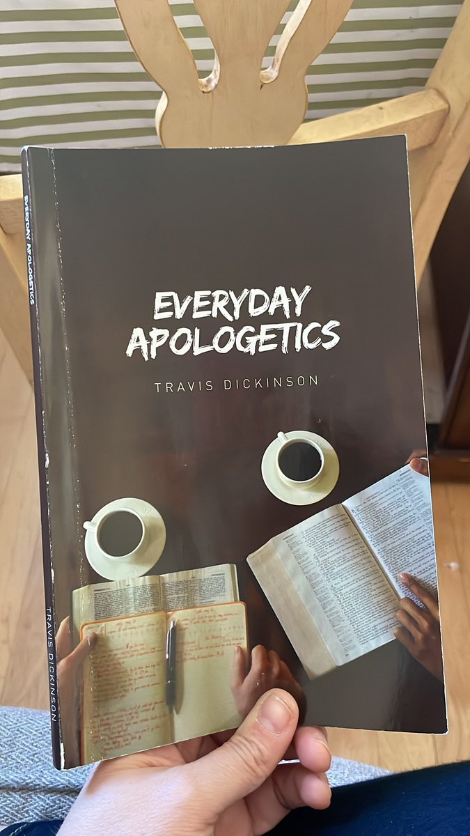 lesliecreath's tweet photo. I’m not a huge reader, but I am LOVING “Everyday Apologetics” by  @TravDickinson! Almost every sentence is highlighted, which I know negates highlighting, but still! https://t.co/trMQq3vs7O