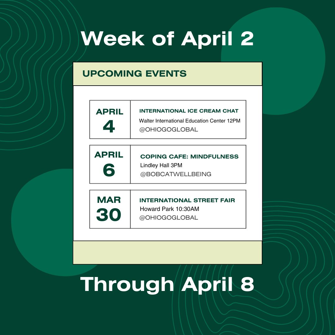 Need something to do this week? We have you covered.