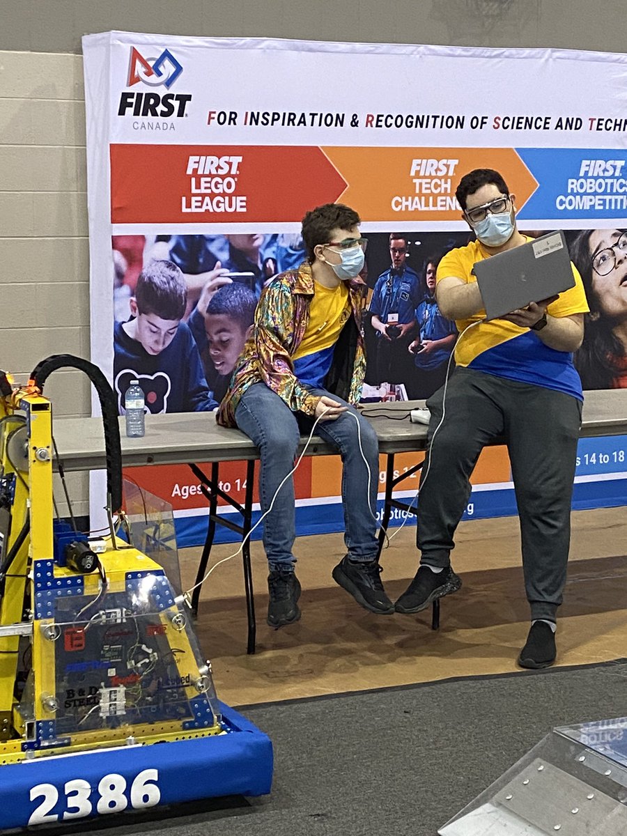 Getting ready for playoffs <a href="/McMasterU/">McMaster University</a> <a href="/trojans2386/">BCHS Robotics #2386</a>