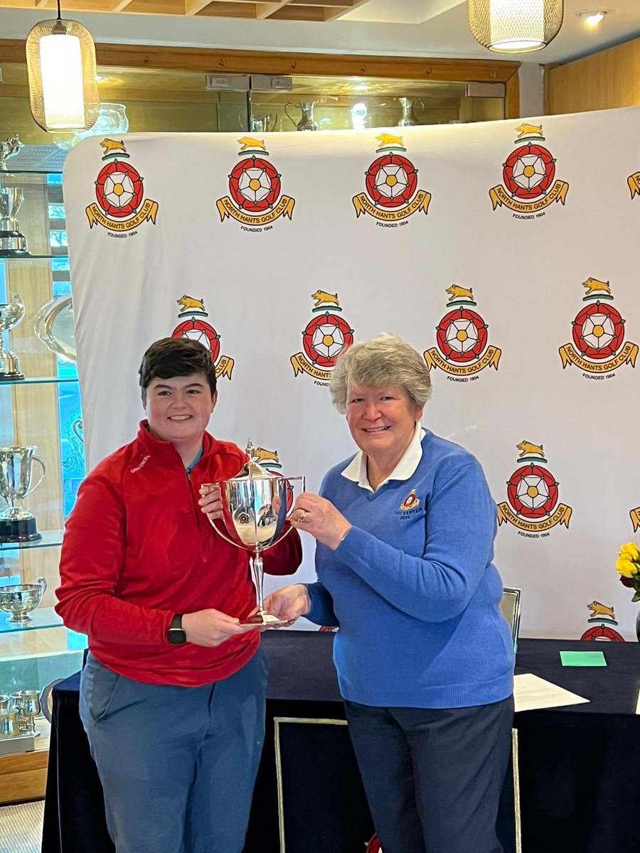 Congratulations to Alice Barlow for winning the 2023 Hampshire Rose and Gold Rose.  Alice won in an exciting play off after shooting scores of 80+69 for a total of 149. ⛳️ #hampshirerose #womeningolf #nhgc