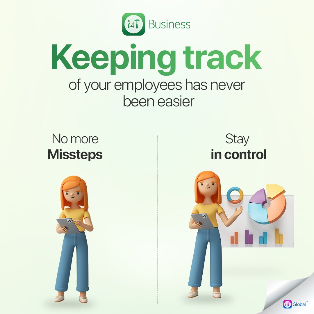i4tglobal's tweet image. No more missed steps. i4T Business is your all-in-one solution for complete visibility of your employees and business operations.

With a real-time detailed activity log, you can keep track of your employee’s work progress from start to finish.

#FieldServiceTracking