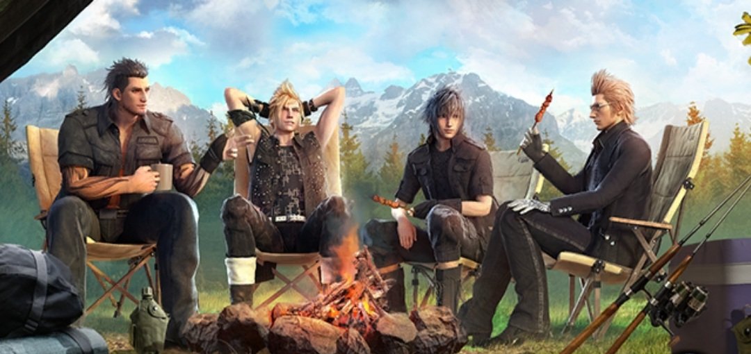 Maniikoi's tweet photo. I'm loving the new artwork for Gladio's birthday in WFE. Haven vacation with the chocobros 🥺❤ https://t.co/l869EBU6ey