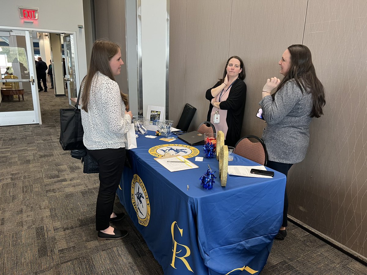 AnnHC_Champ4All's tweet photo. 🌟⭐️✨ A full &amp; rewarding recap of last week❗️Day 2️⃣ of 4 con’t: 1️⃣0️⃣ Delaware HR Teams recruited @DelStateUniv education students as part of their spring professional development day! 
#EdExcel 
#StakeholderEngagement #TeachInDelaware https://t.co/nM2rtJZN0K