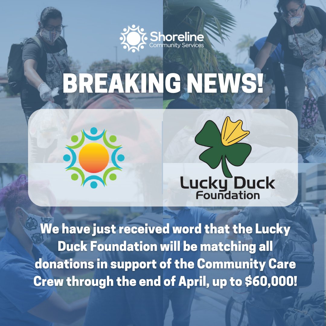 ShorelineSD's tweet photo. Please join us in meeting this challenge by purchasing a ticket to our Black Tie BINGO event or by making a tax-deductible donation! More information here: https://t.co/ar7XcRCJ7H And thank you to @LuckyDuckFound for supporting our cause! https://t.co/I4NH3BvXaD