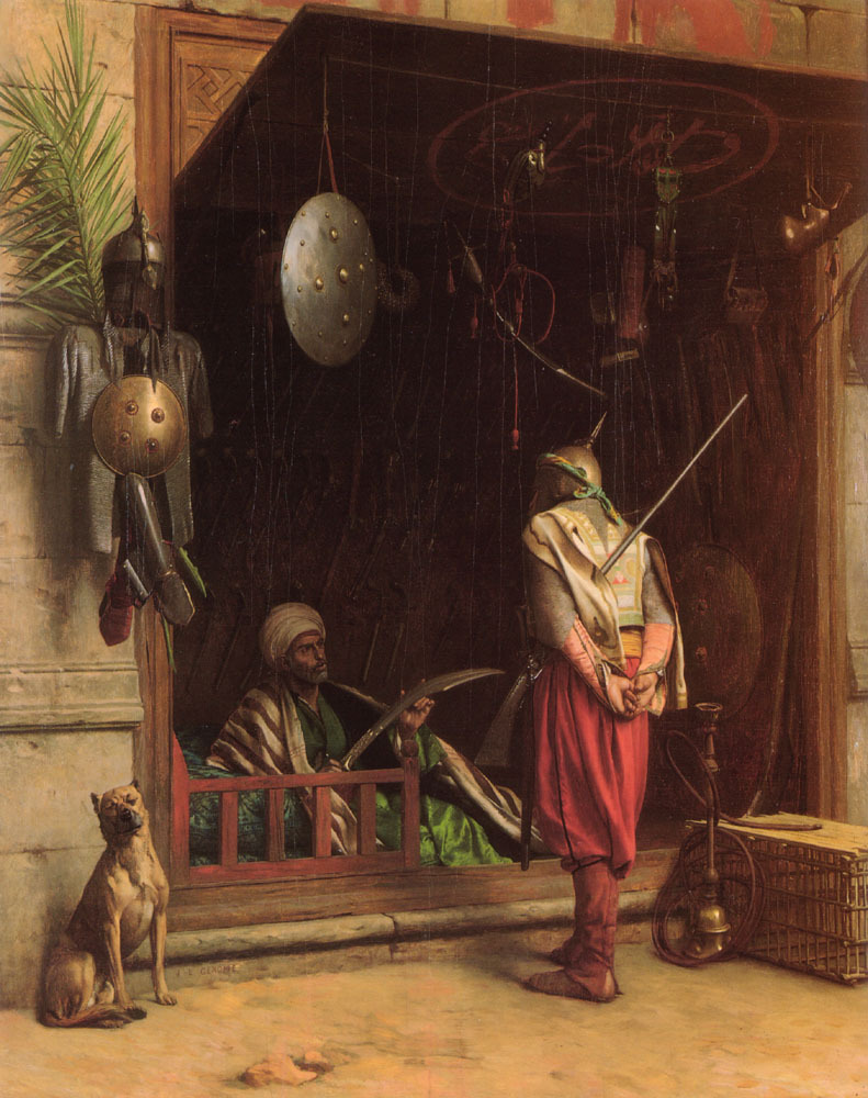 Arms Dealer in Cairo #orientalism #gerome wikiart.org/en/jean-leon-g…