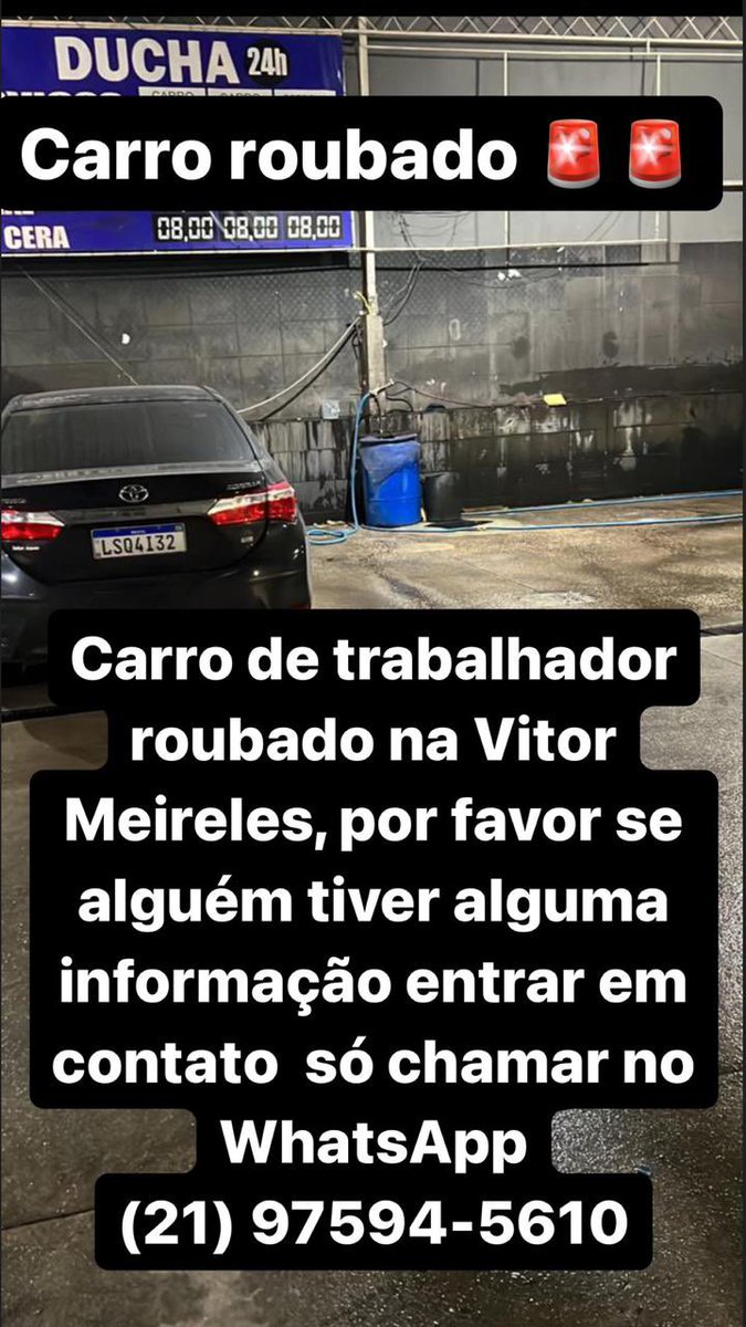 souzalarissa012's tweet photo. Roubaram o carro do meu irmão qualquer informações que tiverem liga para esse número, pfv. Me ajudem dando rt.🙏 https://t.co/LxN7NJedKb