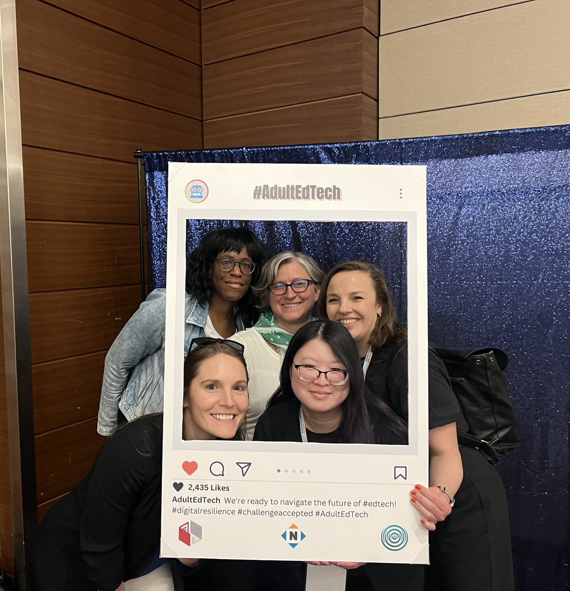 victoria_neff's tweet photo. Had a fun first day at #coabe2023 seeing colleagues + partners. Come to the @WorldEdUS @CrowdED_US table to say hi! @WorldEd @COABEHQ @VanekJen @ebonyvandross
Shout out to @RachelTESOL @GoumasJeff for building this fun #adultedtech photo booth! πΈ https://t.co/bygfYa3BHD