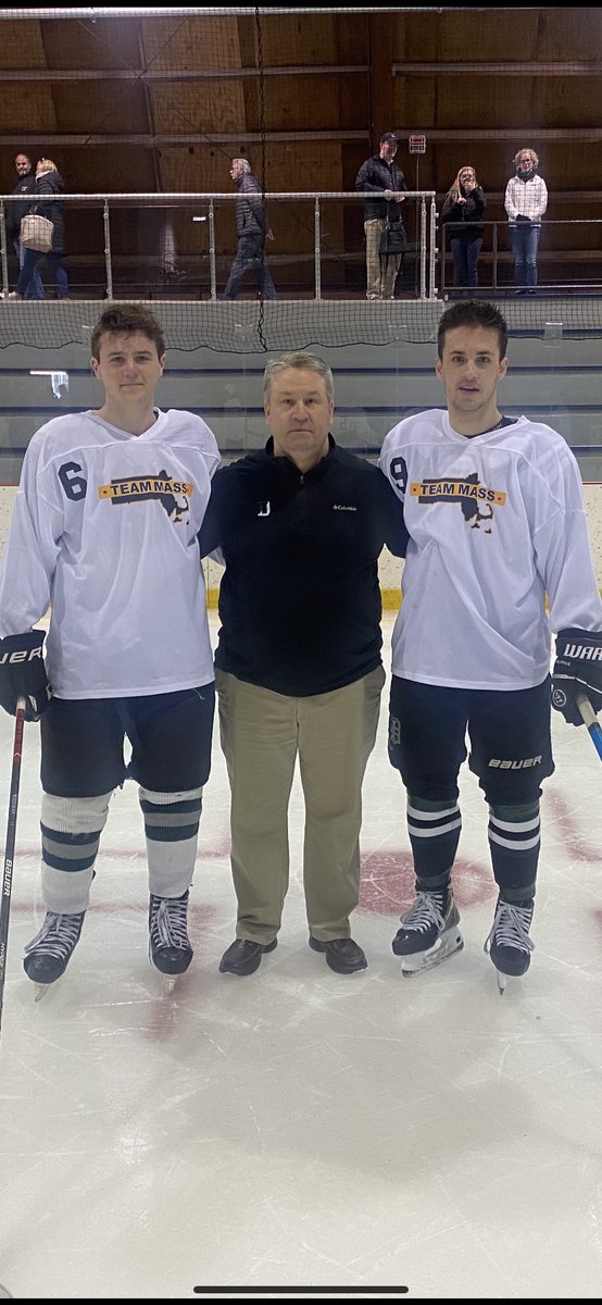 mikeflats's tweet photo. @DuxburyHockey @DuxburySports great to get one last chance to coach Brendan and Connor today at the Mass/Ct Sr all star game. https://t.co/imXJPZHlB0