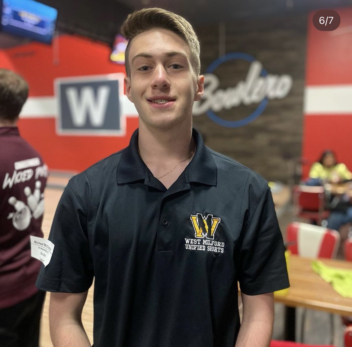 Luckie5019's tweet photo. #michaelmccloskey brought home #thegold for the first time ever from the @SONewJersey State Individual #bowling competition held at @BowleroBowl in #northbrunswick today! Had a 190 average on the day! #proudautismmom @wmhometownpride @WMAthleticDept  @WMUnifiedSports #wmso https://t.co/HAbJt8sZaf