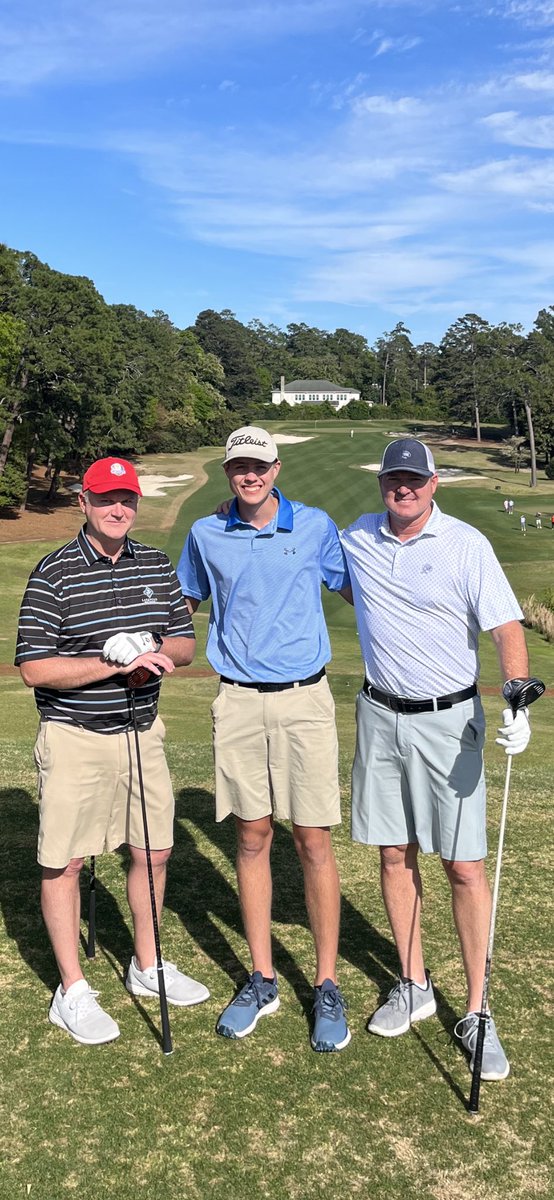 Palmetto Golf Club today. Beautiful!Masters practice round tomorrow. Senior trip for my son Tyler. I am very proud of him and thankful to be his Father.