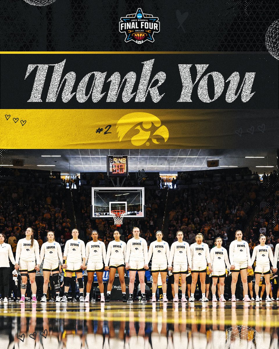 What a ride. What a season. Thank you, <a href="/IowaWBB/">Iowa Women's Basketball</a>!

#NationalChampionship x <a href="/IowaWBB/">Iowa Women's Basketball</a>