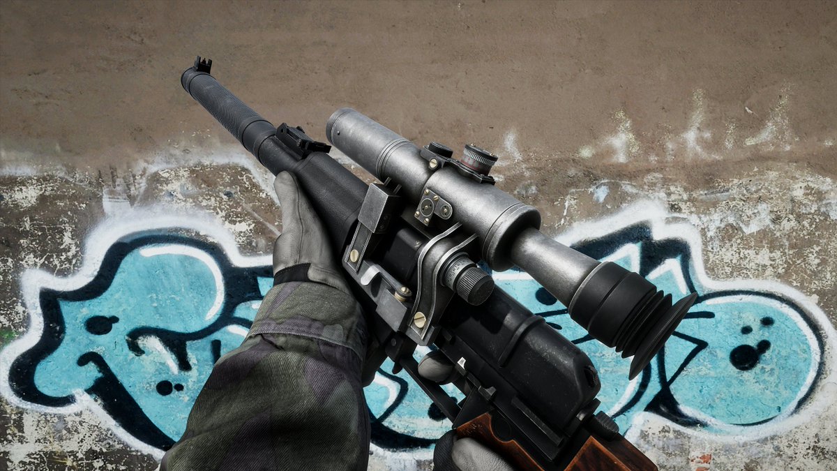 roadtovostok's tweet photo. Since most of the weapons got a little facelift for the upcoming Public Demo 1 v2, here are some close-ups.

The environment is not yet on the same visual level as these weapons, but that impalance will also be fixed in the future. https://t.co/2J17gMvEii