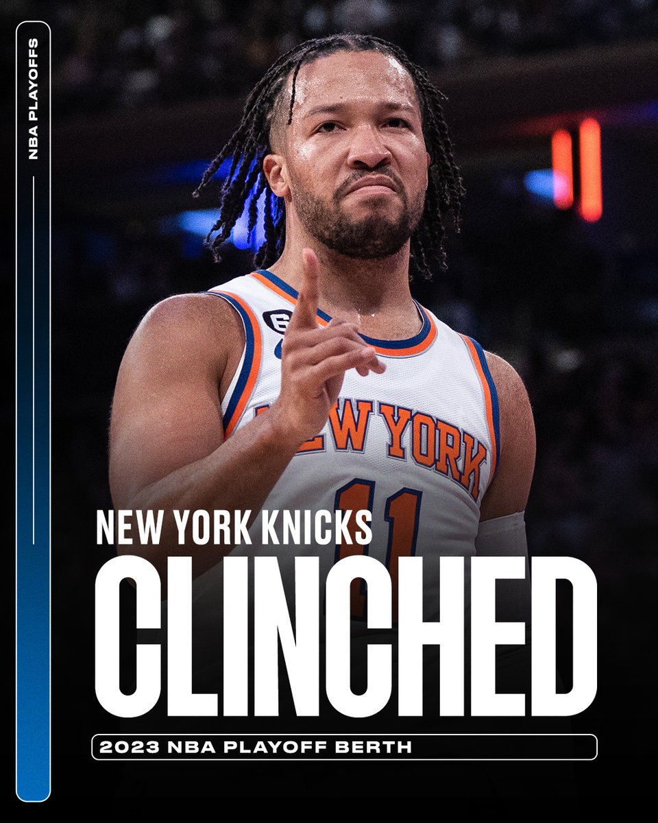 The Knicks are headed back to the NBA playoffs 🗽