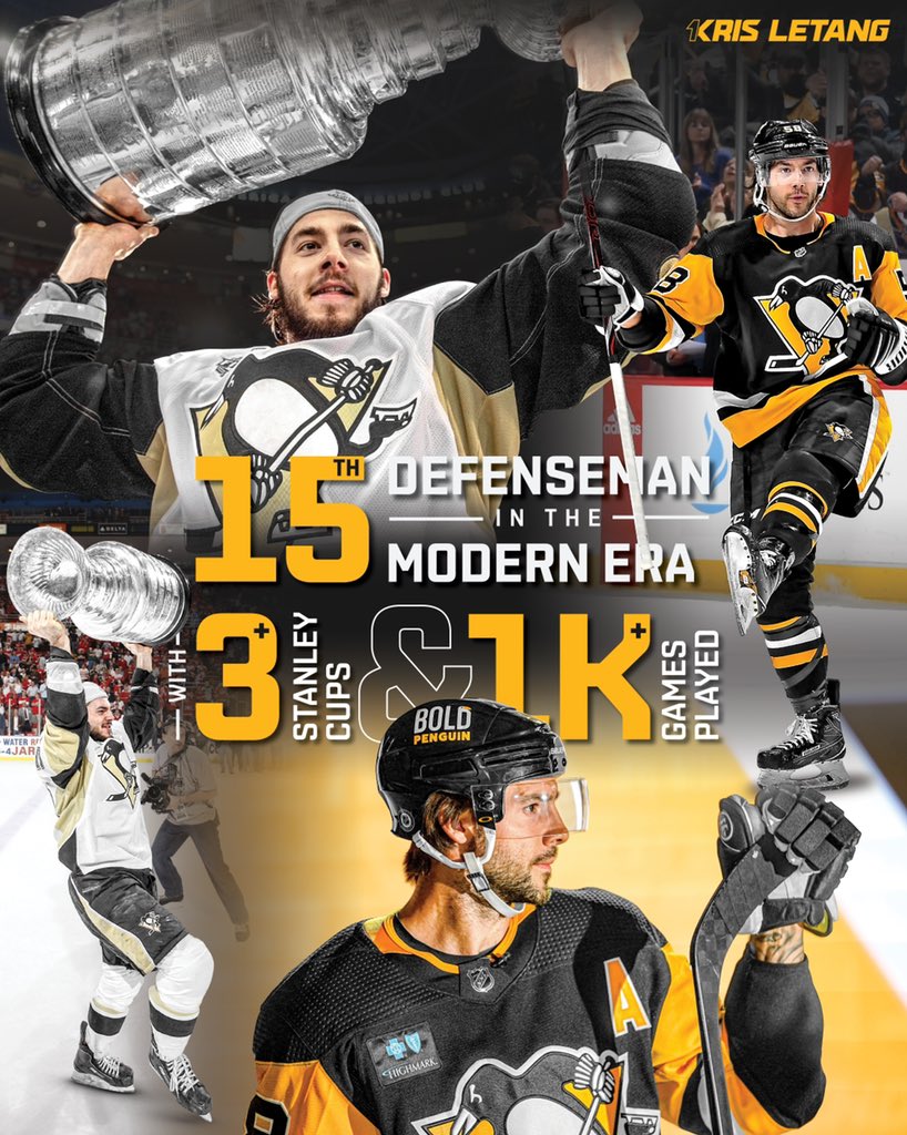 Penguins PR on Twitter "Three Stanley Cups and 1,000 games played a