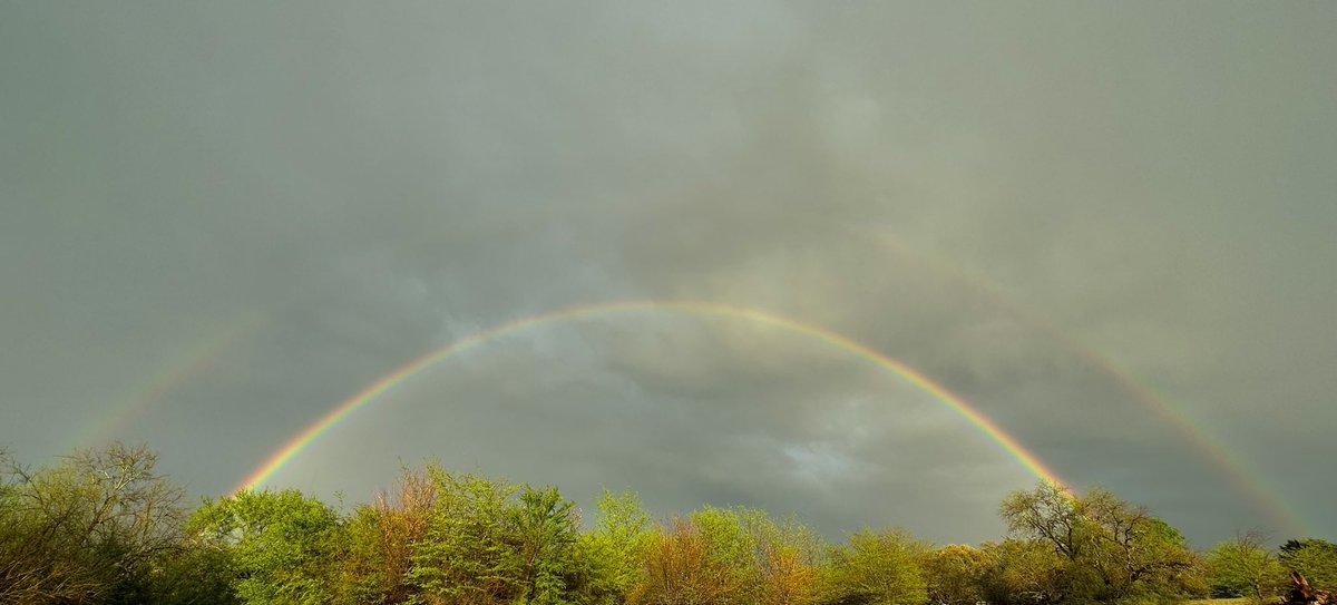 Me out loud: WHY DOES TX MOTHER NATURE HATE RAINBOWS?! This weather is perfect! Two seconds later she let me know she heard me. X2. #txwx