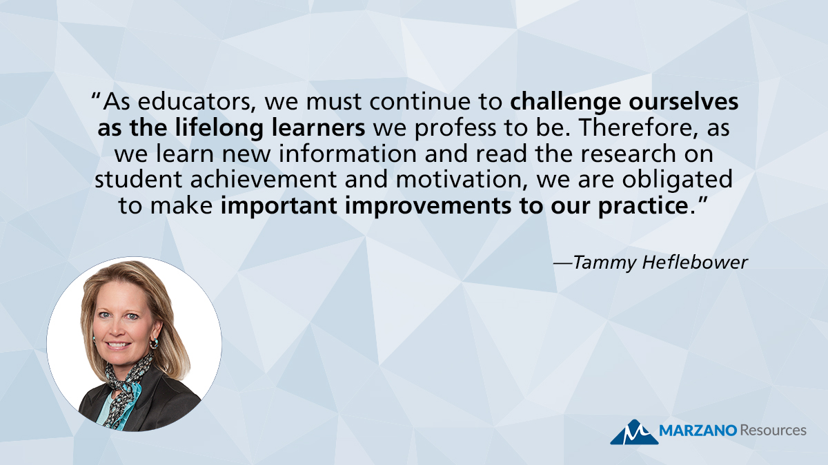 We’re committed to helping your school or district become highly effective at preparing every learner for his or her future.

Partner with Marzano Resources experts like @tammyhef. Together, we can ensure all students succeed!

Learn how: bit.ly/3wu4Gof