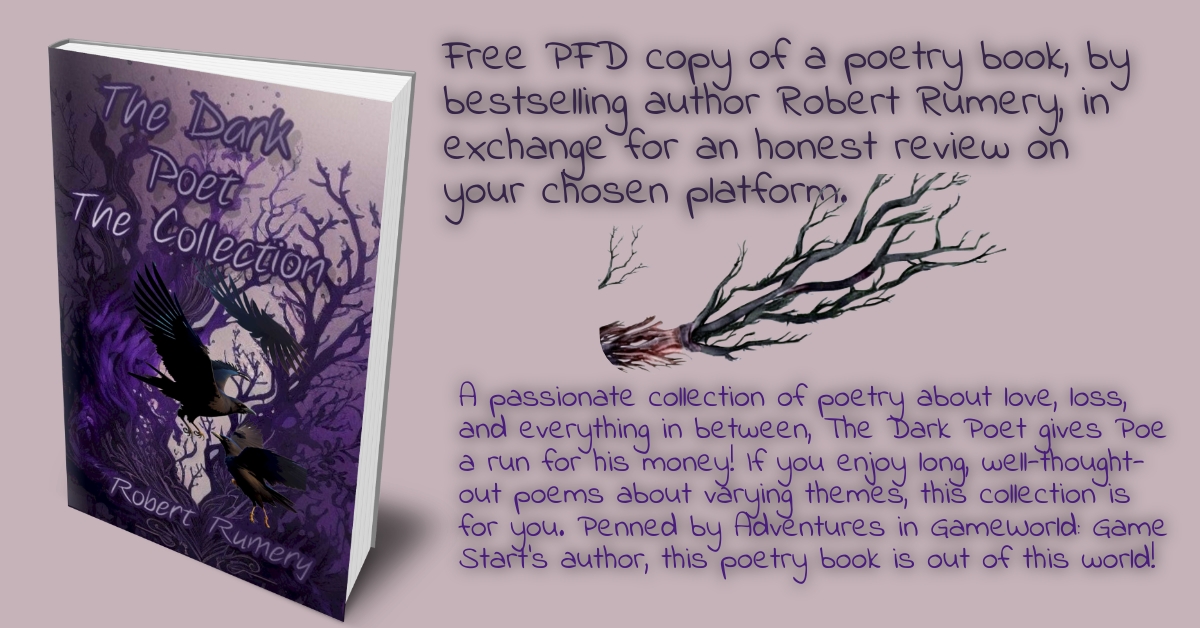 AuthorSydnieB's tweet image. #freebook Free PDF copy of The Dark Poet by Robert Rumery, a dark poetry book (duh lol).

#Freepdf #Freepoetrybook #poetrycommunity #poetrytwitter #poetrylovers #poetry #Rbertrumery #sydniebeaupré