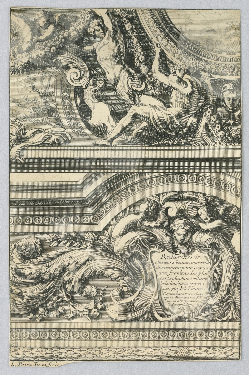 si_chndm's tweet photo. Sheet from the set, "Recherche de Plusieurs Beaux Morceaux d'Ornamens", 1661 #openaccess #chndm https://t.co/I8Lf2XLky5 https://t.co/3CjrGl6T9M