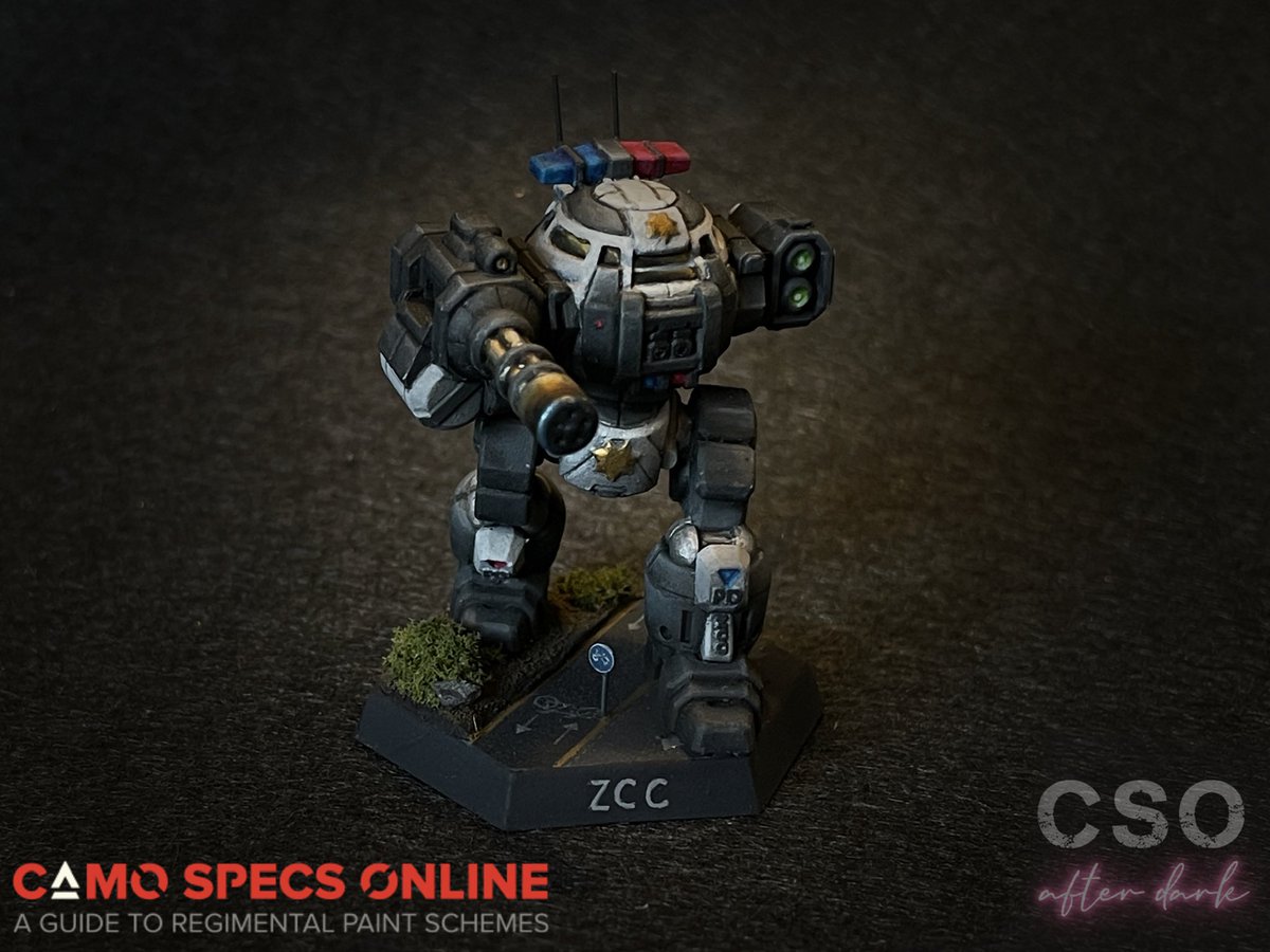 camospecs's tweet photo. Wanna know what's really hot? A badass Police #Urbanmech with a rotary autocannon, SRM2 launcher and two medium lasers. Designed by @BishopSteiner, sculpted by @ablackwell81 and painted by @_1N51_ 
@catalystgamelab #battletech #CSOafterdark
This miniature is unique btw. https://t.co/RXNLMml3bS