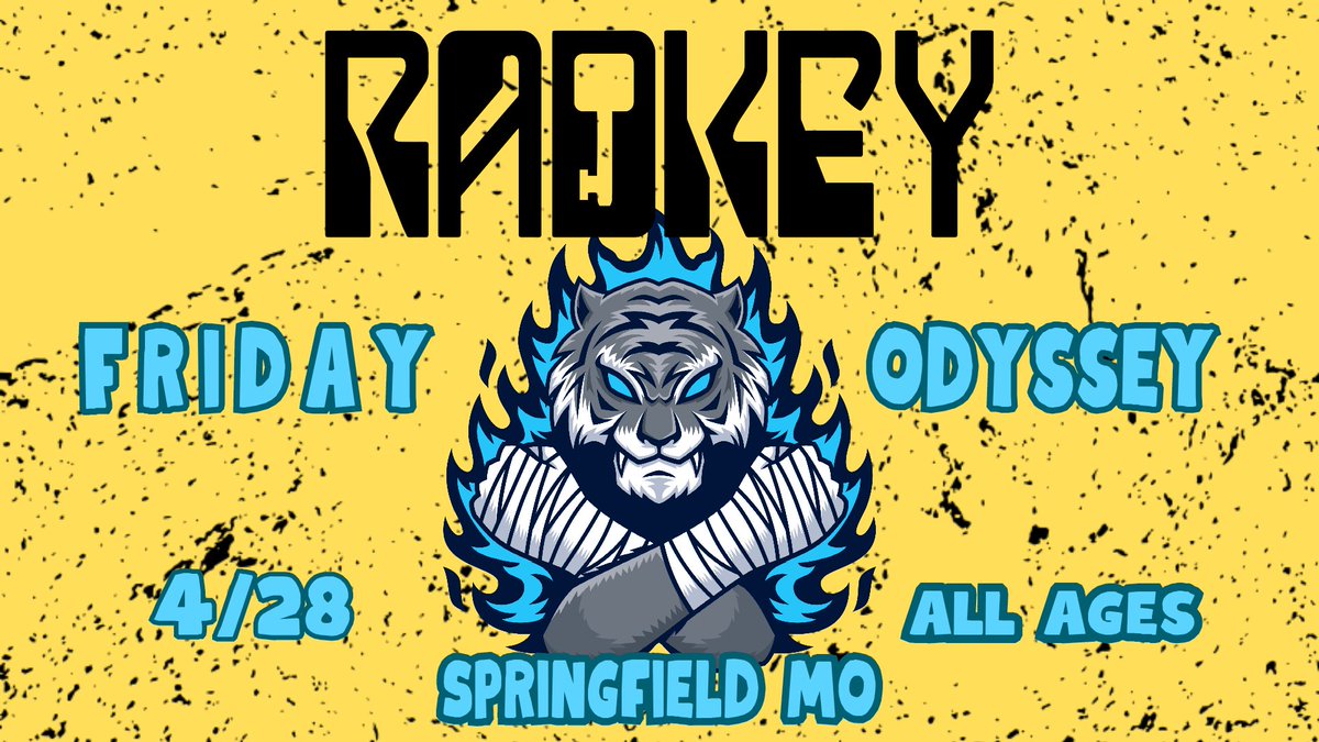 Radkey's tweet photo. Springfield MO - Friday, April 28th - Odyssey
We won't be back for a while - let's make this one special🤘

Get Tix Yo: 
https://t.co/zK14MODY4J https://t.co/0qdd0DVnMK